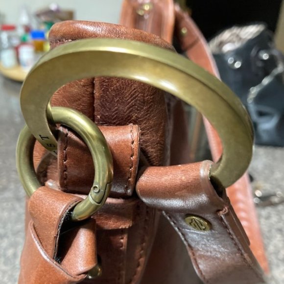 Vintage Eileen West Leather floral tooled shoulder bag - Picture 3 of 9